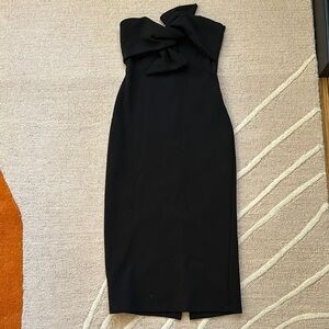 Elegant Black Strapless Dress